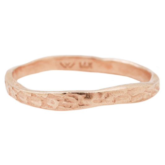 Rose Gold Snakeskin Stacking Band