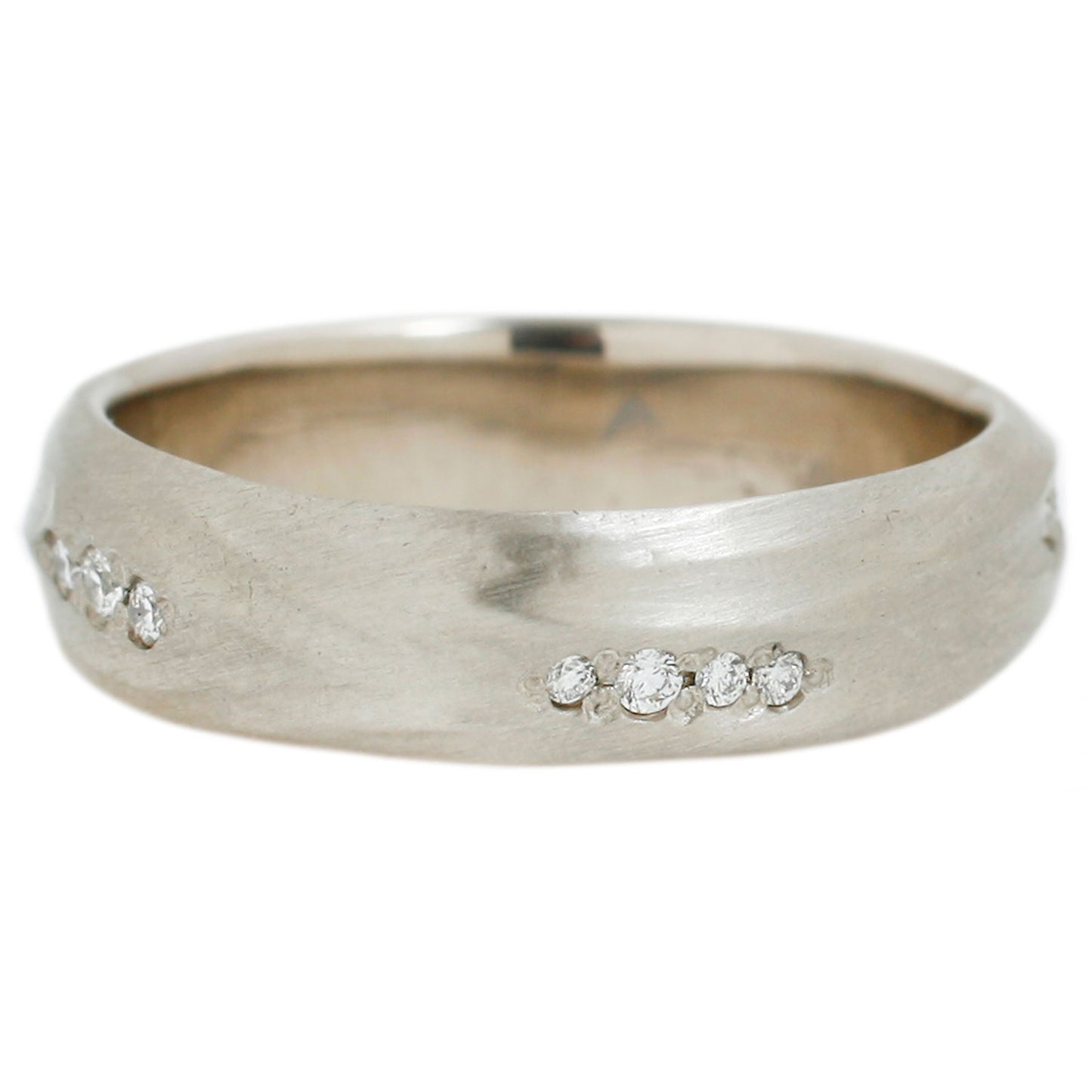 Rebecca Overmann Pavé Diamond Stream Band in White Gold