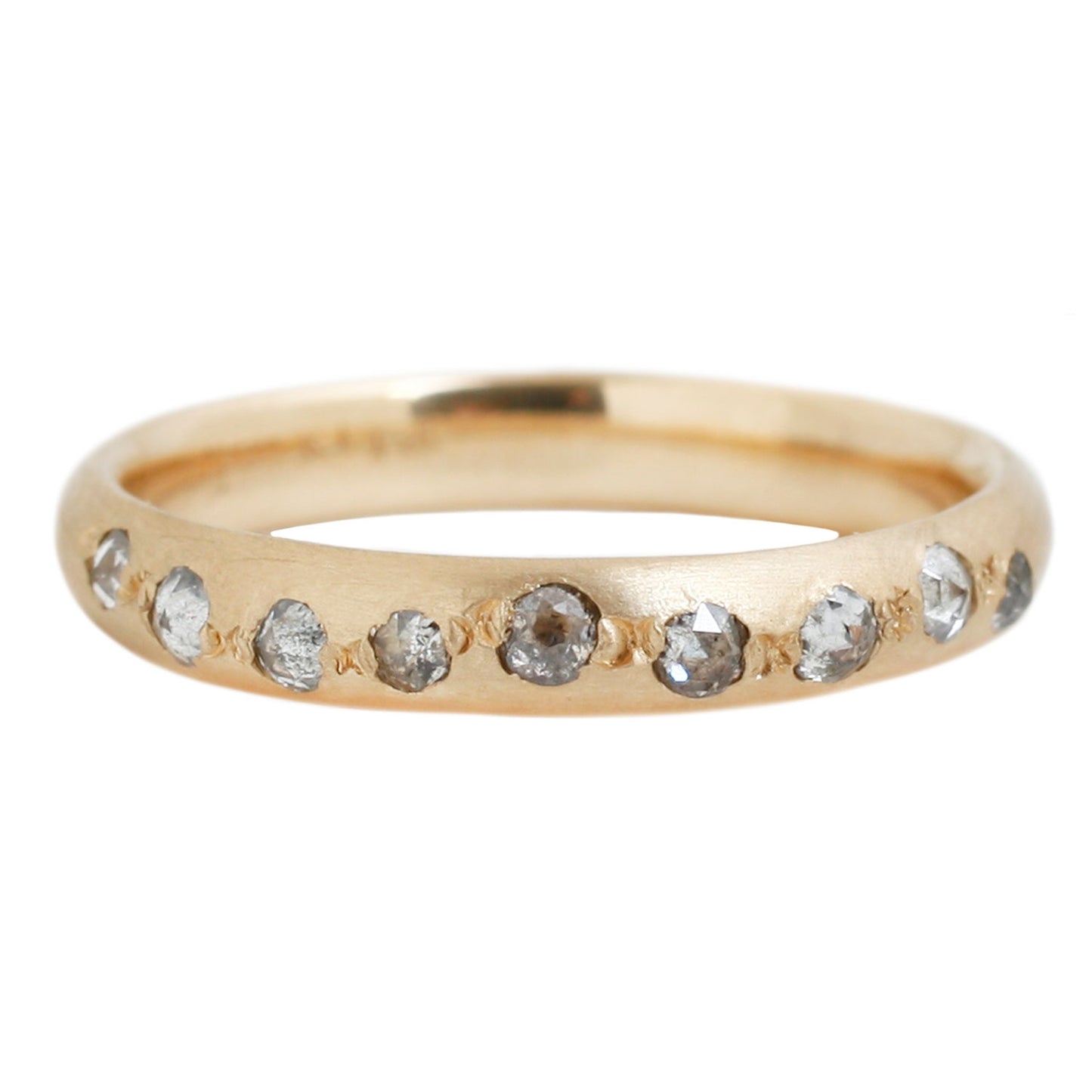 Rebecca Overmann Half Eternity Diamond Band in Yellow Gold