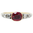 Vintage Garnet And Diamond Ring 1