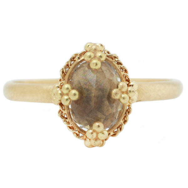 Square Gray Diamond Textile Solitaire 3