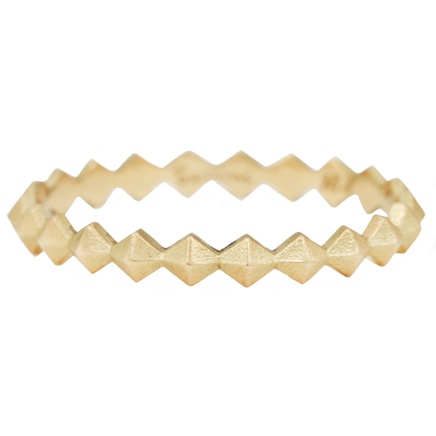 Satomi Kawakita Gold Pyramid Eternity Band