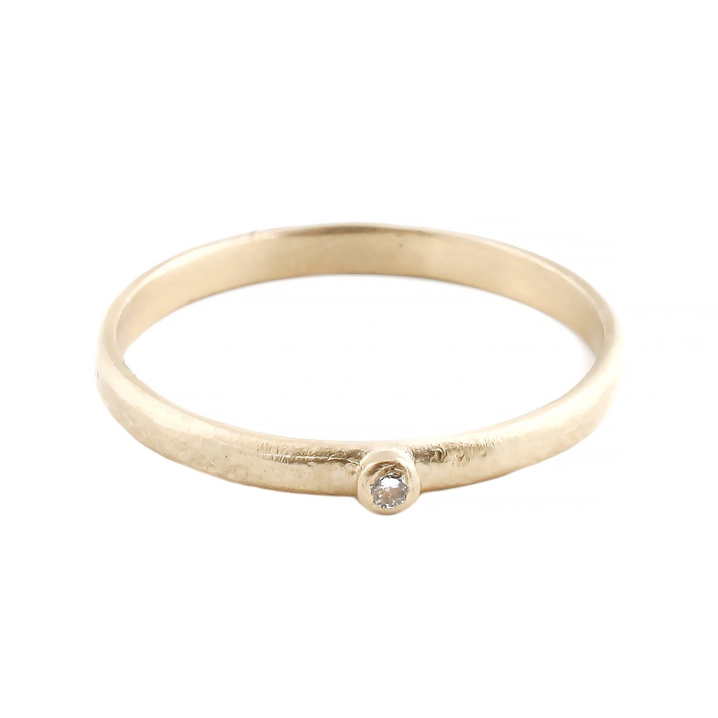 Sarah Swell Gold One Diamond Ring