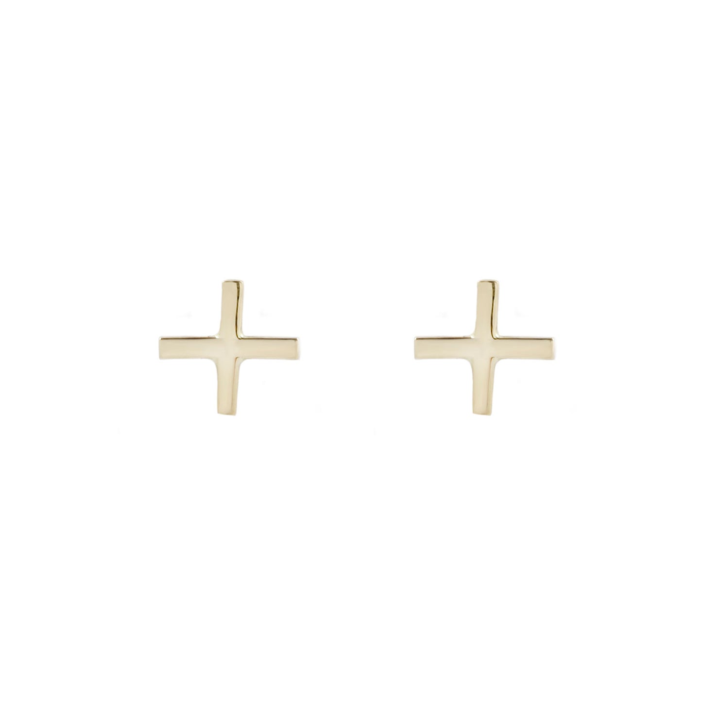 X Gold Stud Earring