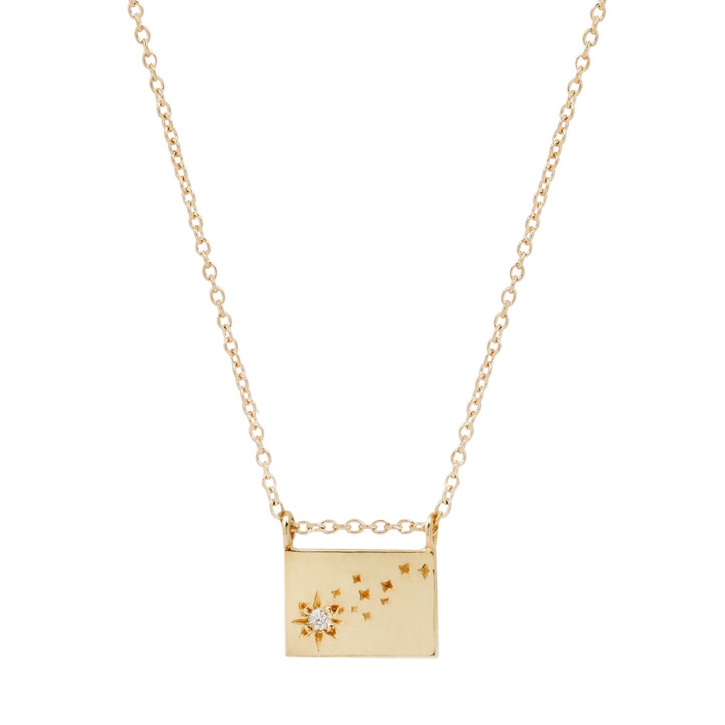 Shooting Star Postcard Necklace