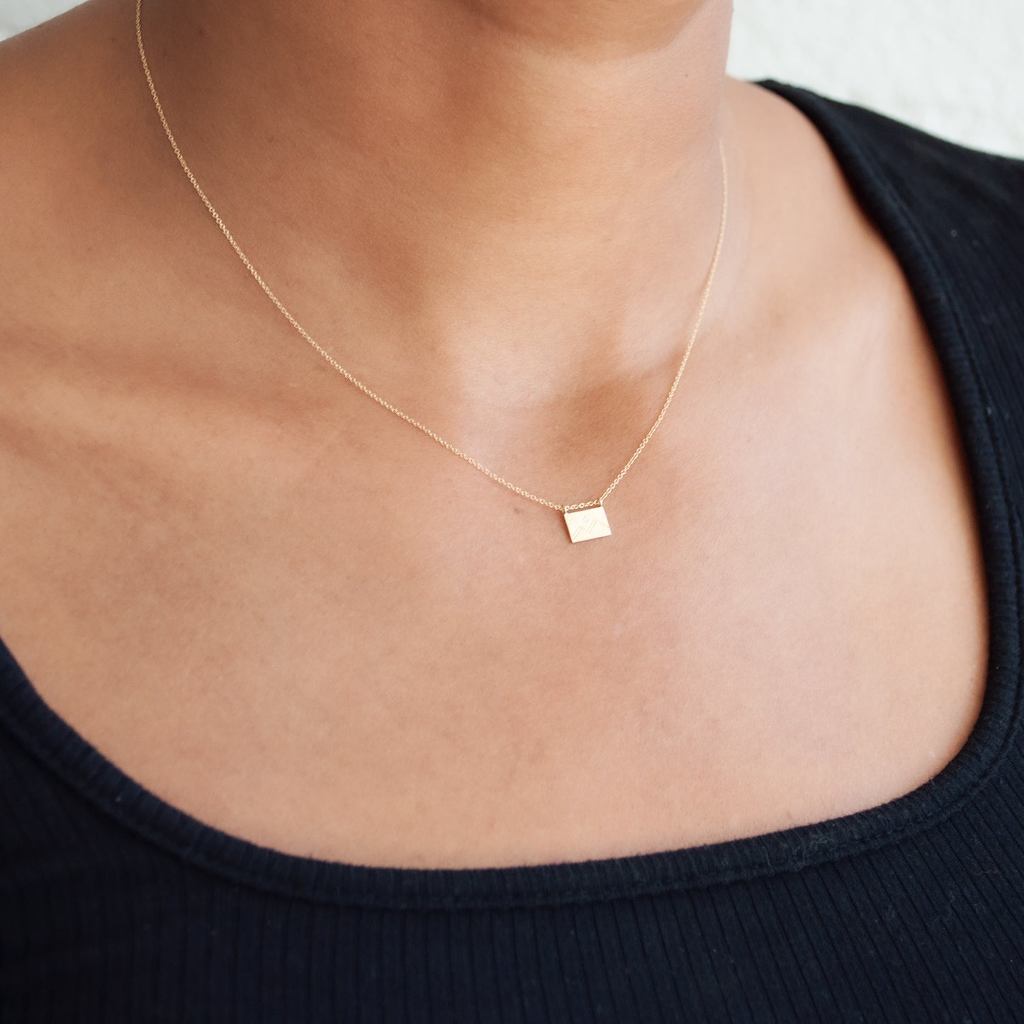 Mountain Postcard Necklace