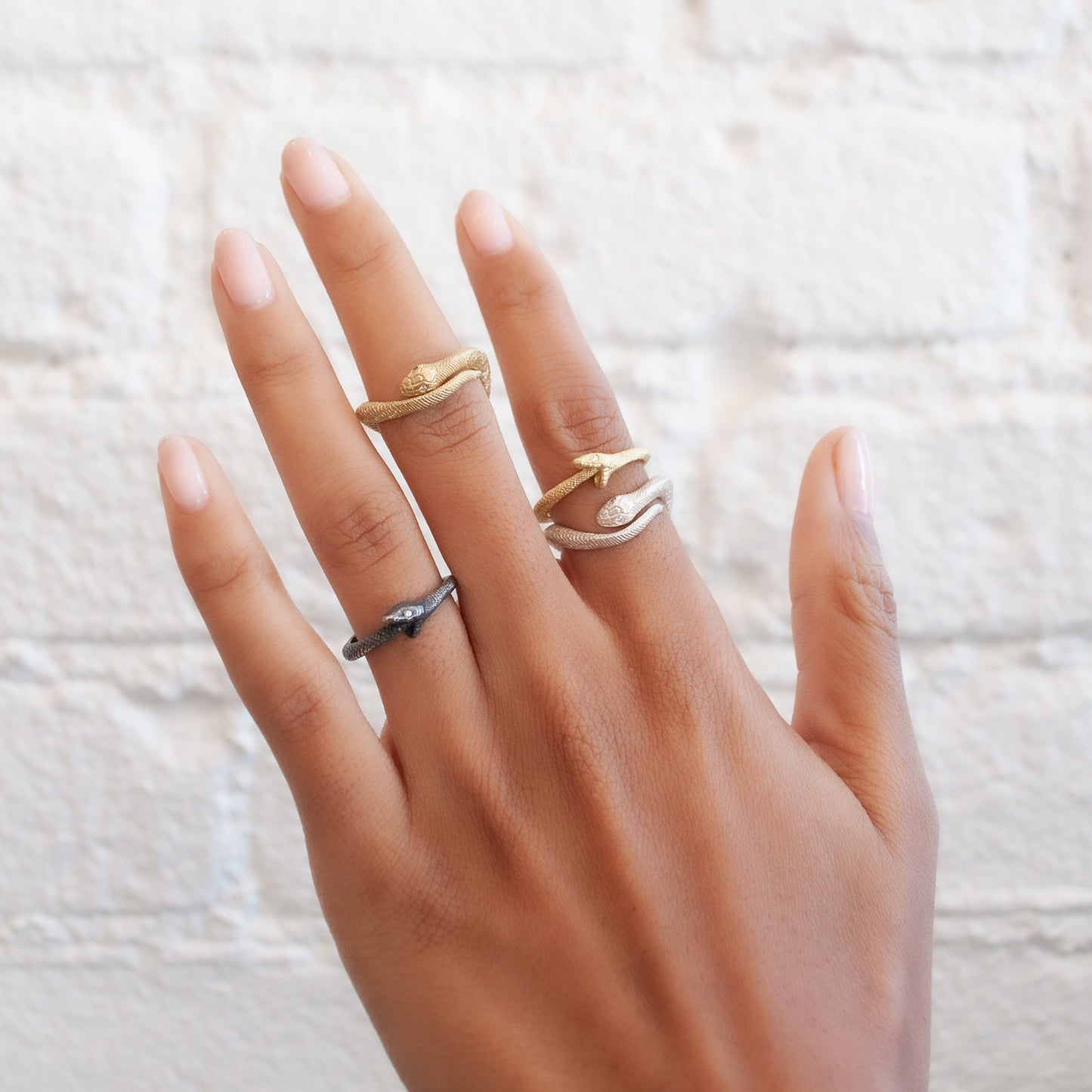 Silver Ouroboros Snake Ring