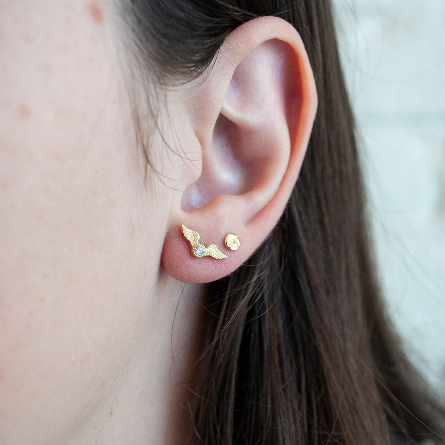 Moonface Studs