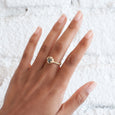 Square Gray Diamond Textile Solitaire 2