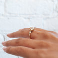 Double Diamond Bloom Ring 6