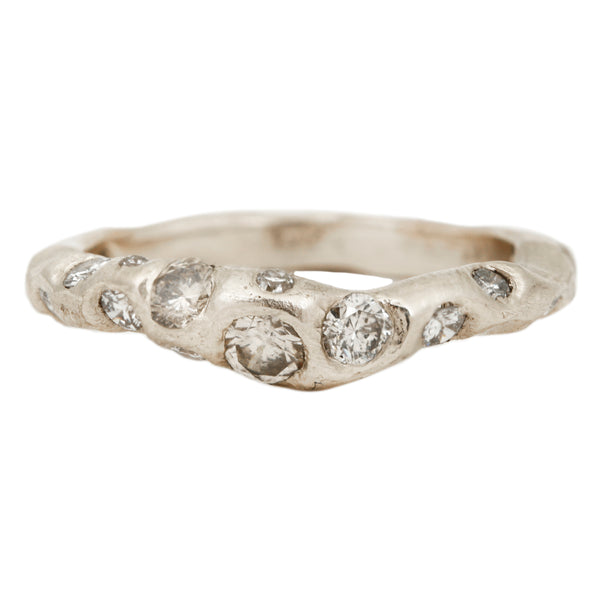 Double Diamond Bloom Ring 7