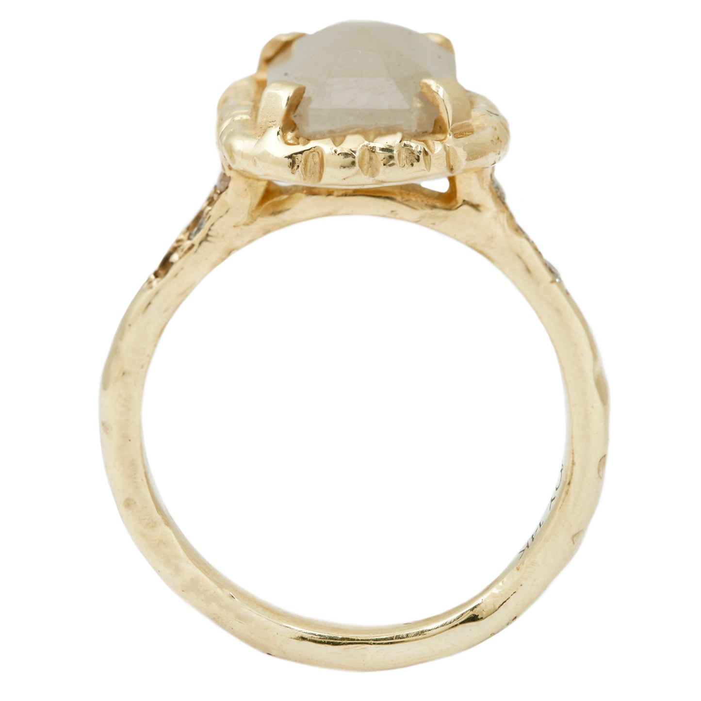 Guardian White Rustic Diamond Ring