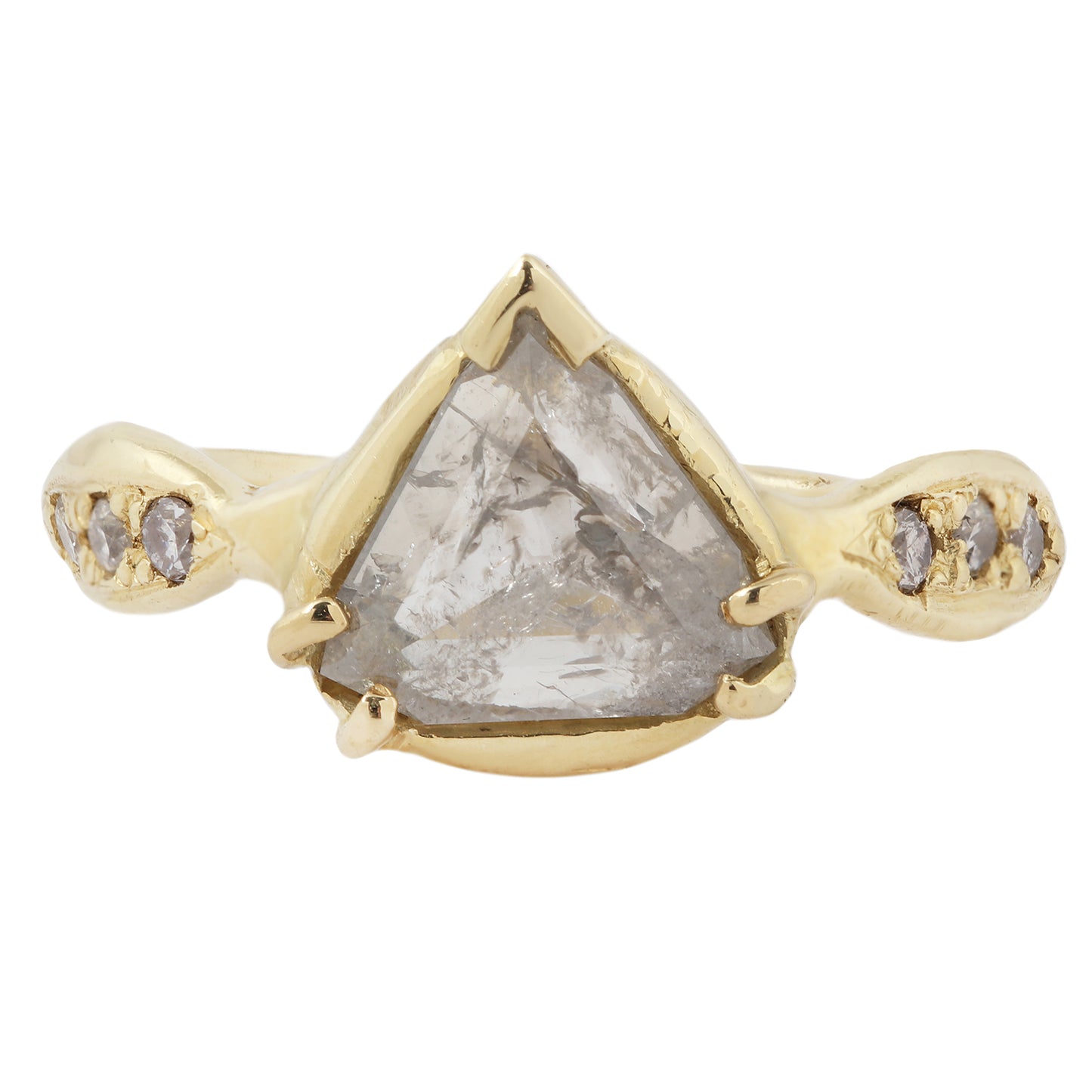 Star Pyramid Rustic Diamond Ring