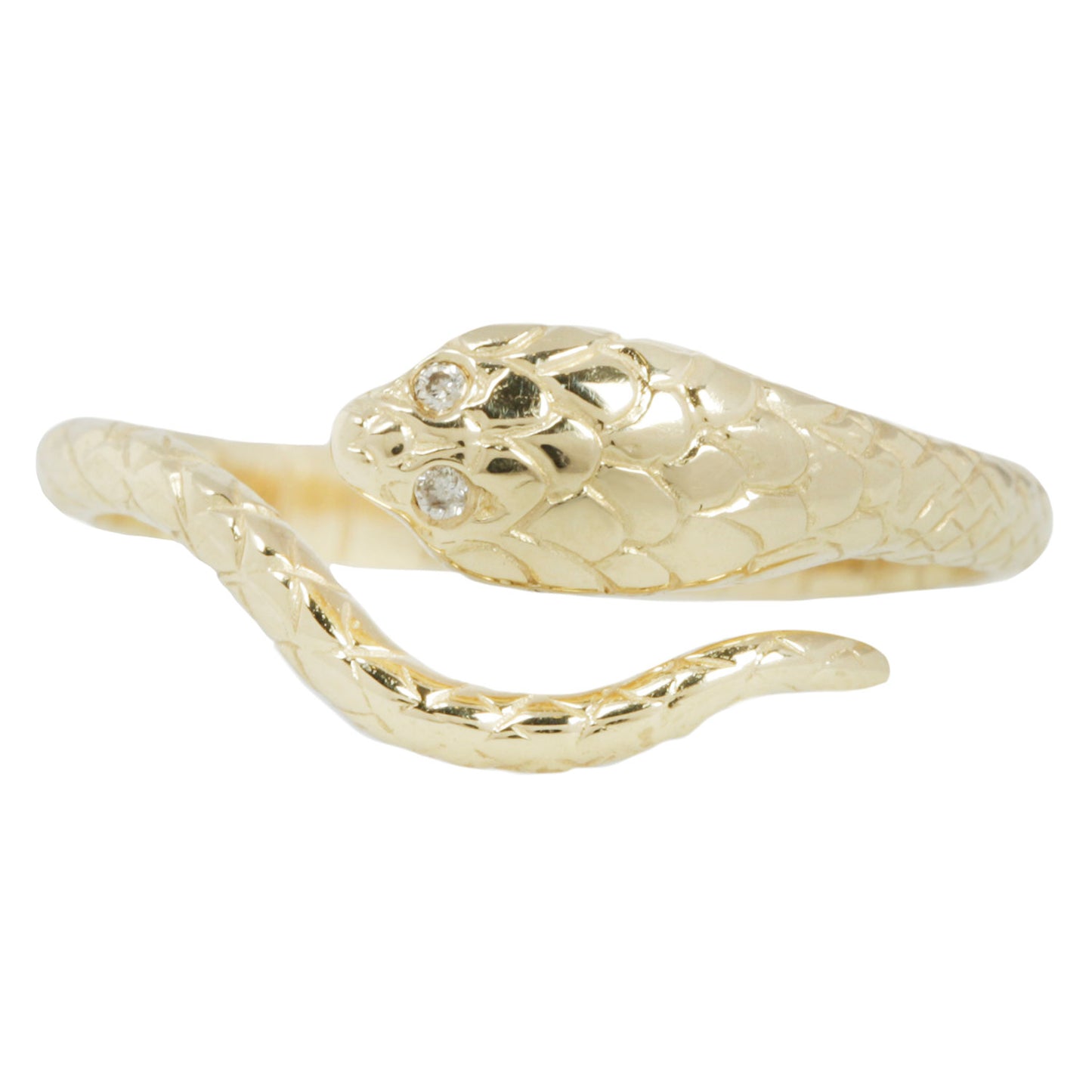 Cobra and Diamonds Ring