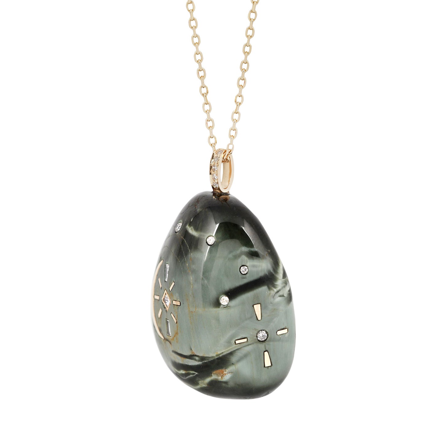 Sun & Moon Cat's Eye Necklace