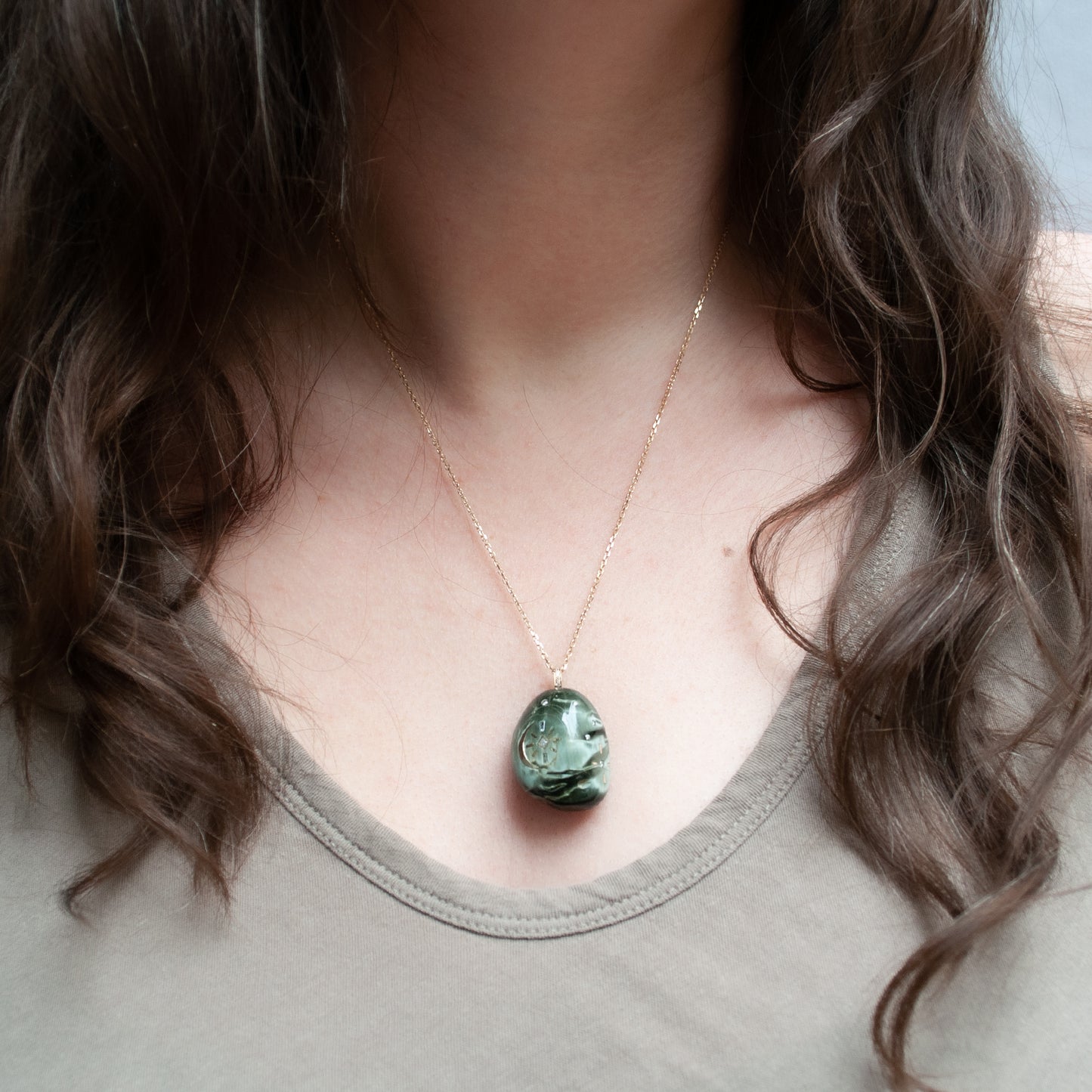 Sun & Moon Cat's Eye Necklace