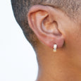 Diamond Totem Single Hoop 2