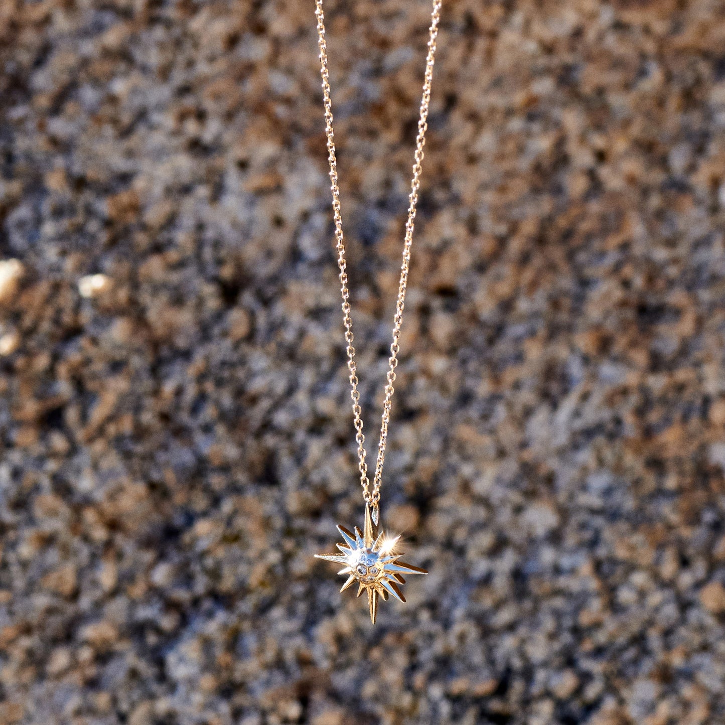 Supernova Star & Diamonds Necklace