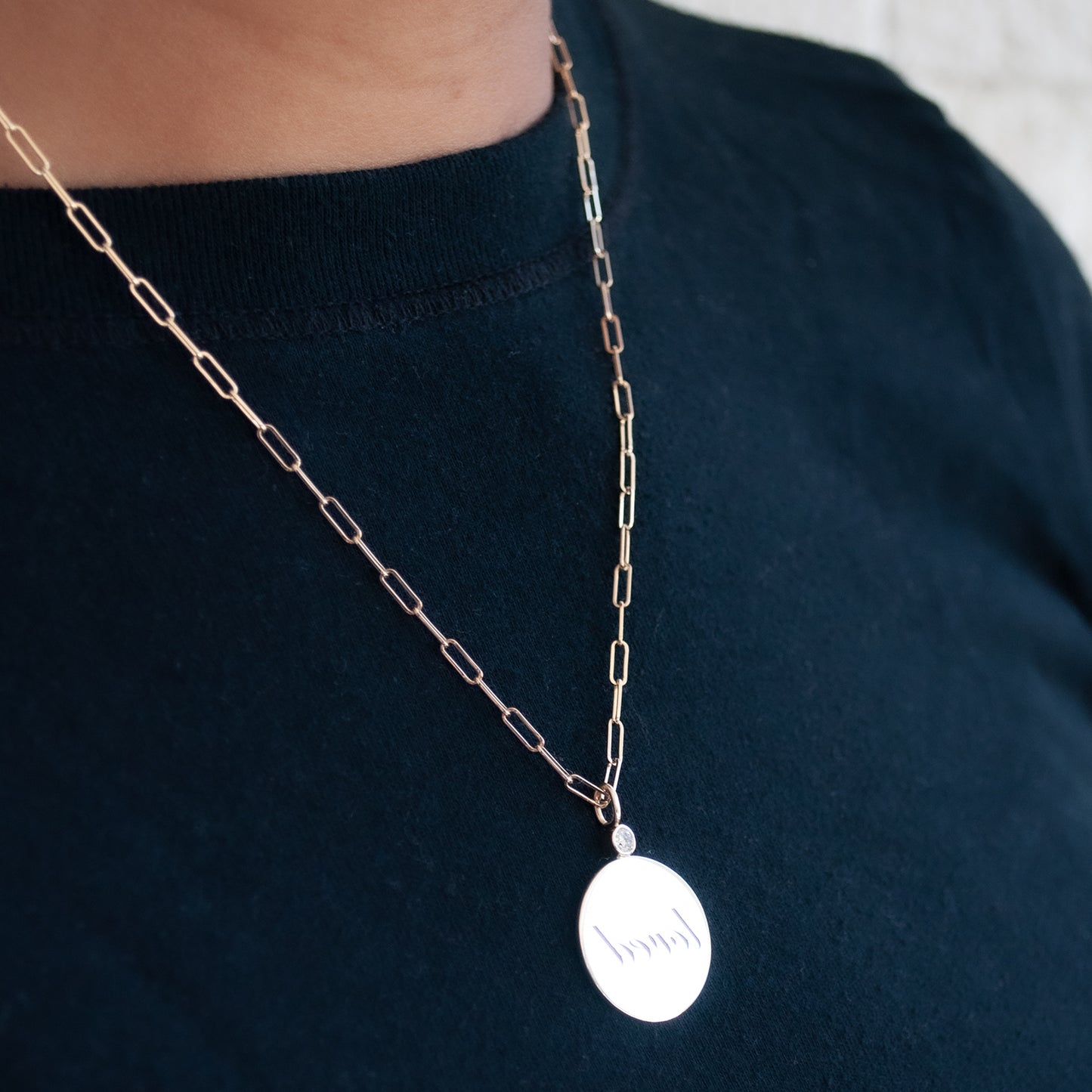 Loved Reflection Medallion Necklace