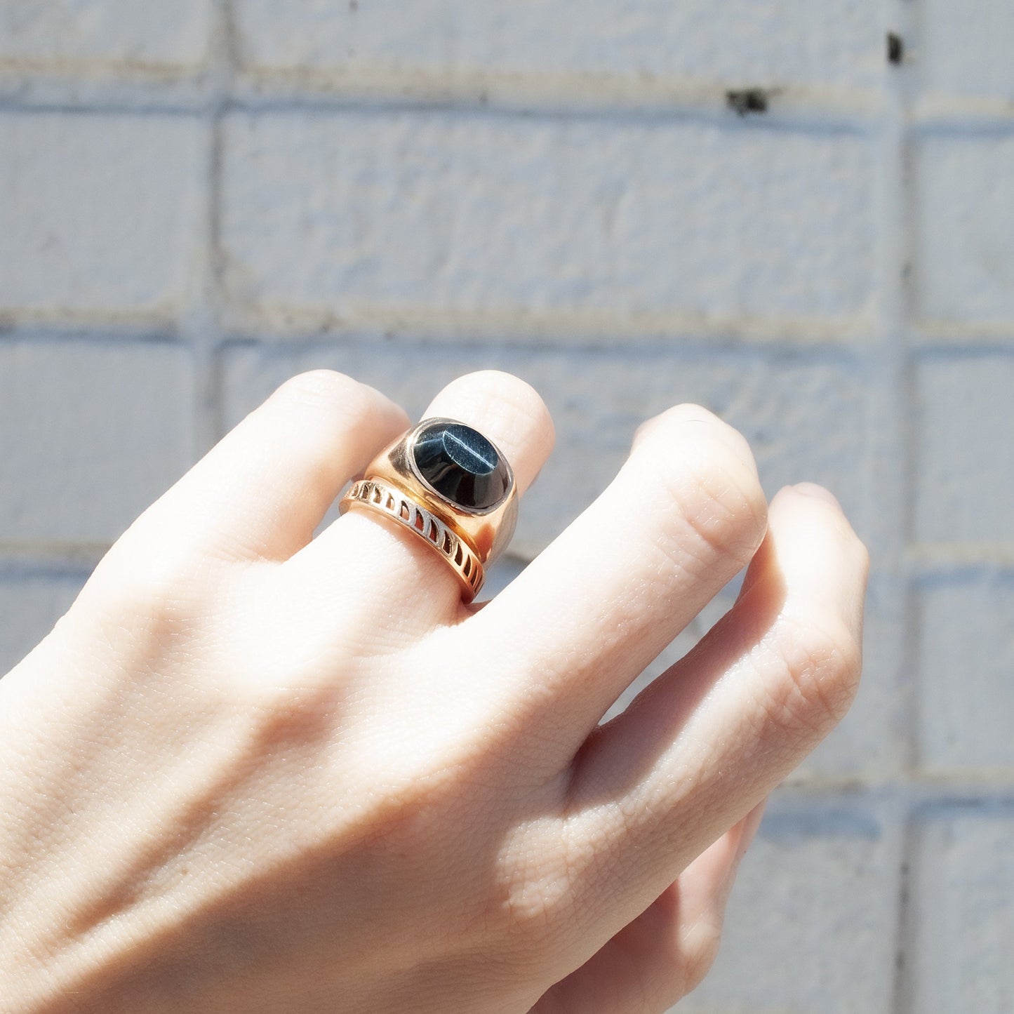 Tiger Eye Signet Ring