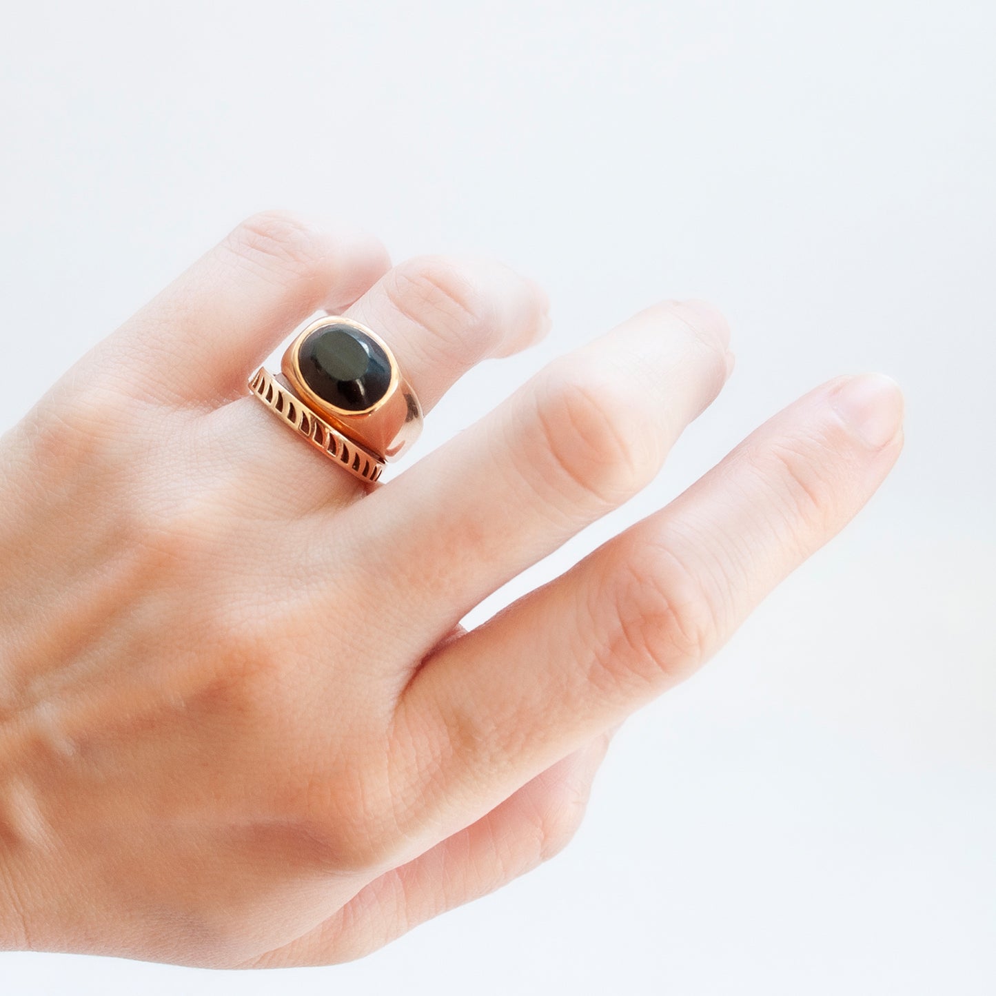 Tiger Eye Signet Ring