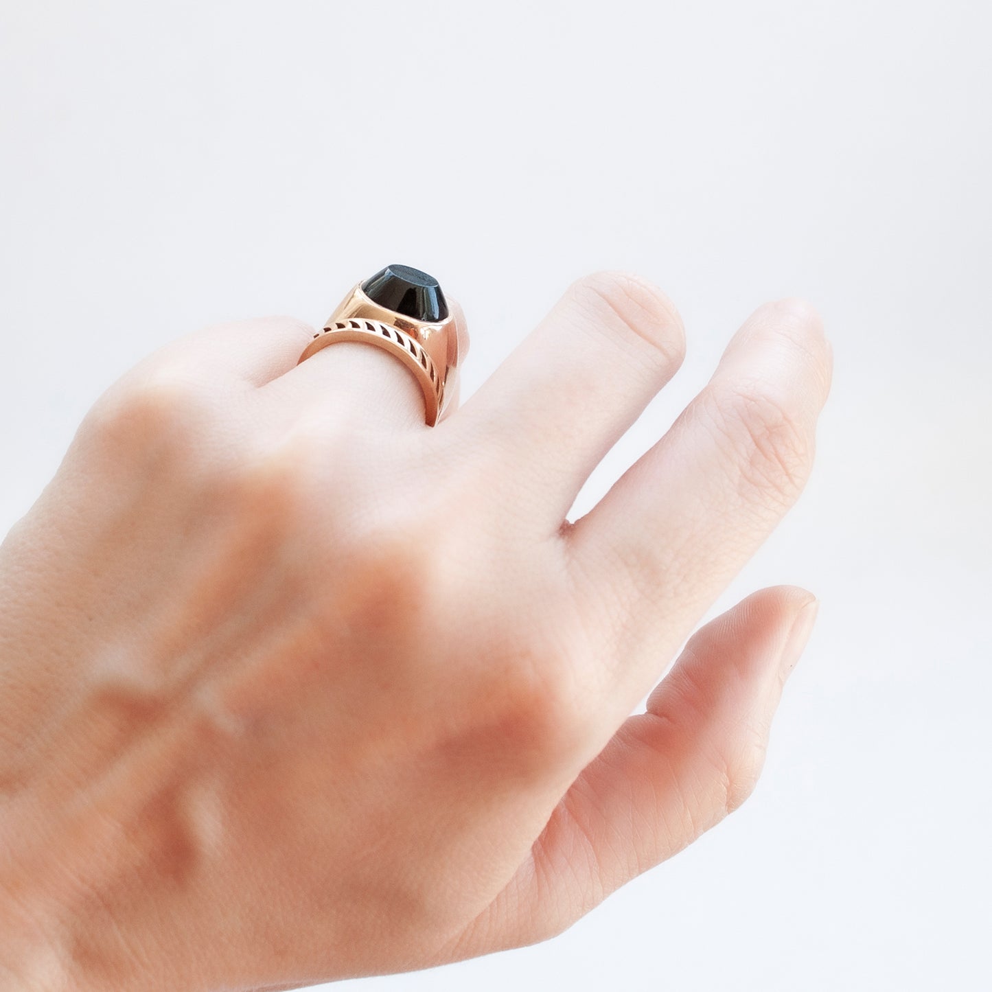 Tiger Eye Signet Ring