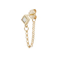 Carré Diamond Chain Single Stud 3
