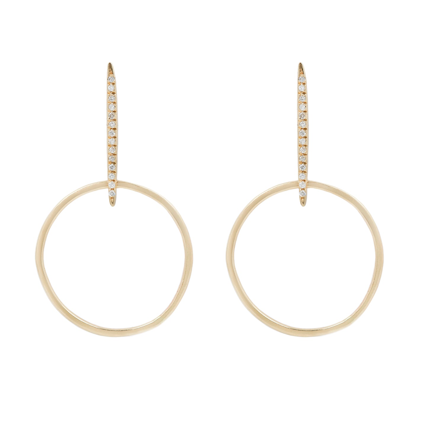 Pavé Stick Hoops