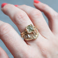 LX Diamond Extra Large V Shape Scatter Ring 7