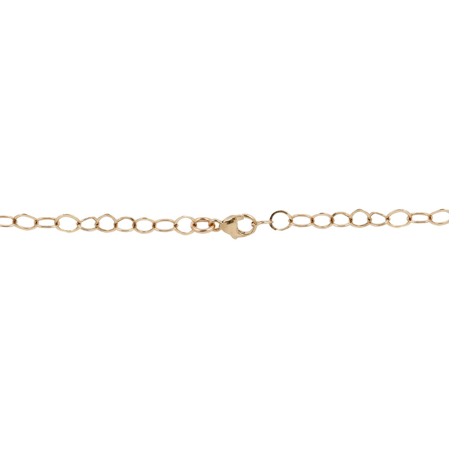 LI Small Forged Gold Link Necklace
