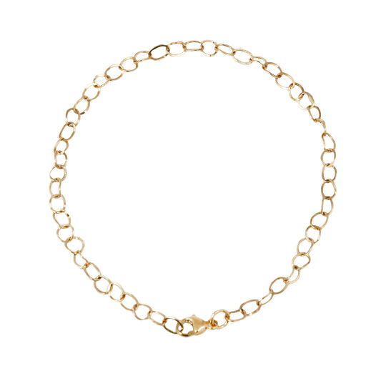 LI Small Forged Gold Link Bracelet
