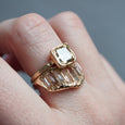 LX Diamond Extra Large V Shape Scatter Ring 6