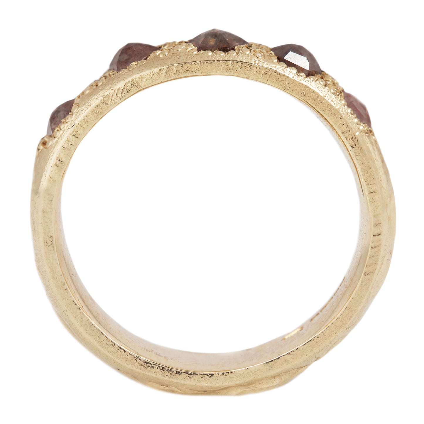 LX Hexagon Diamond Scatter Ring
