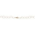 I Slim Textured Gold Link Necklace 3