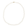 I Slim Textured Gold Link Necklace 4