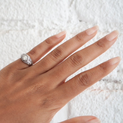 Art Deco Filigree Diamond Ring