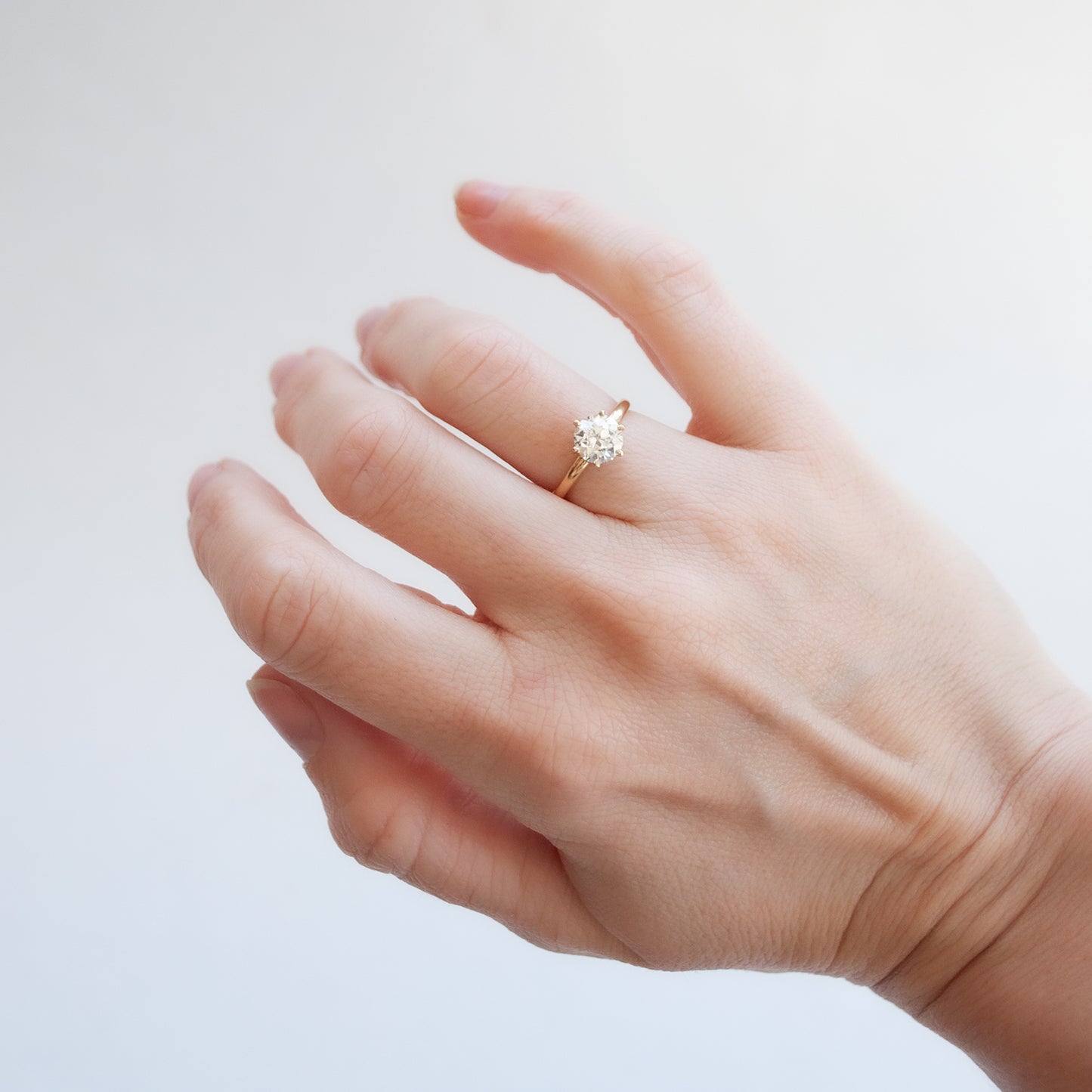 Antique Tiffany & Co Six Prong Solitaire Ring