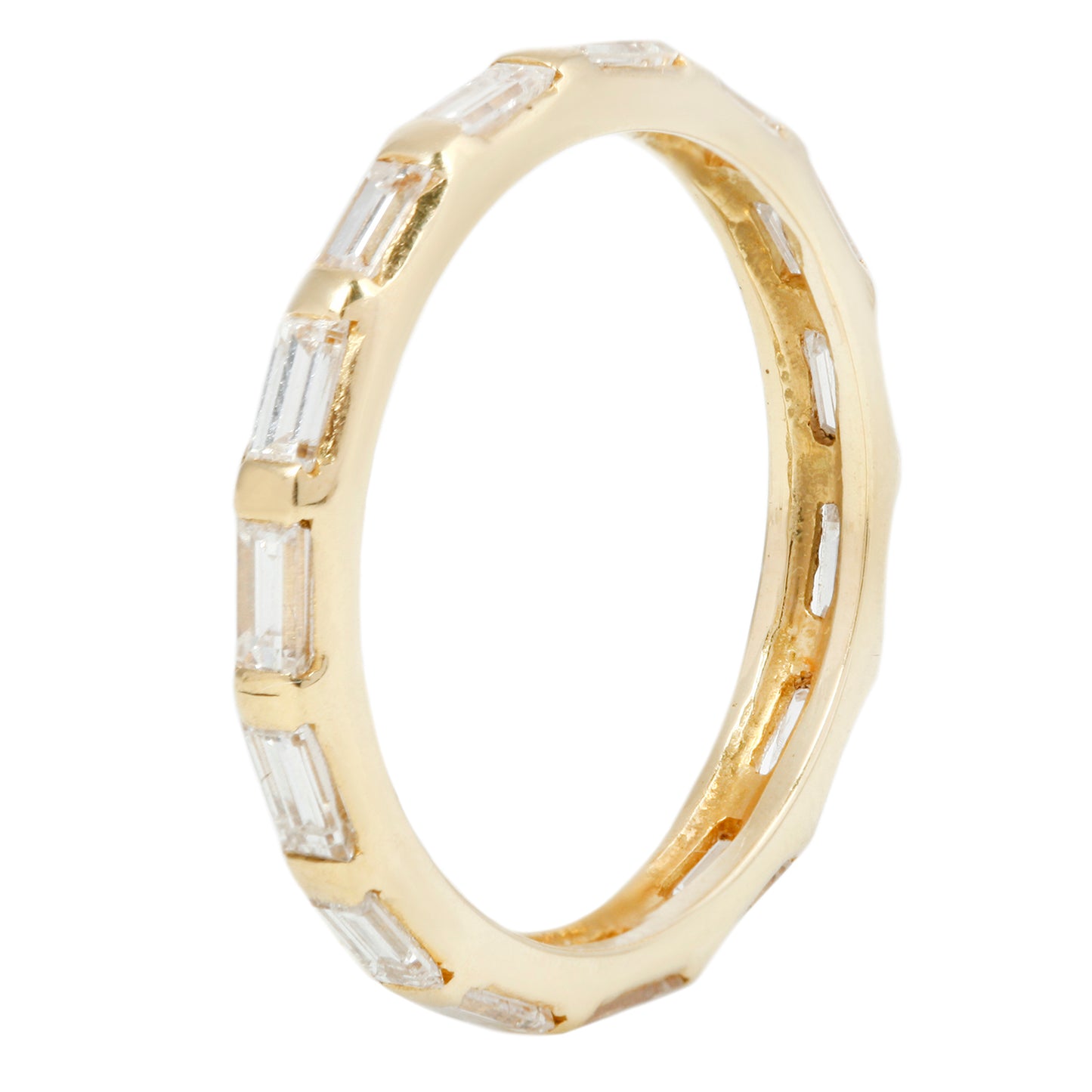 Gold & Diamond Baguette Eternity Band