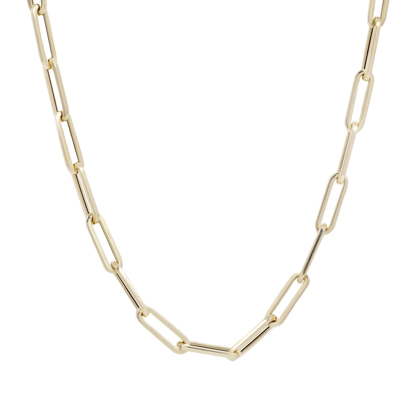 Golden Horizon Paperclip Necklace