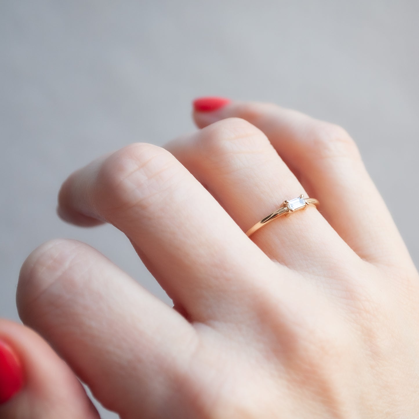 Linear Baguette Ring