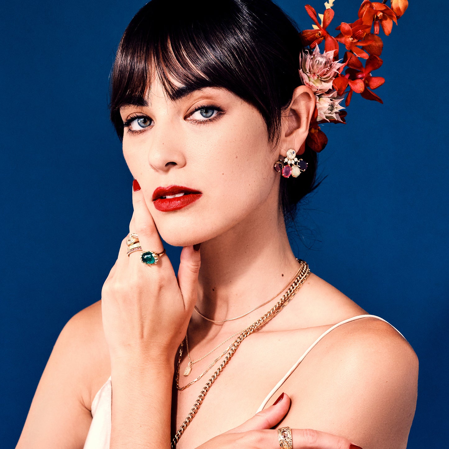 Yin Yang Fan Earrings