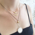 Crescent Moonface Necklace 2