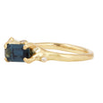 Blue Sapphire Cluster Ring 3