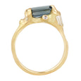 Blue Sapphire Cluster Ring 6