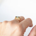 Blue Sapphire Cluster Ring 7