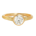 Organic Band White Diamond Solitaire 1