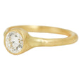 Organic Band White Diamond Solitaire 3