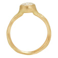 Organic Band White Diamond Solitaire 4