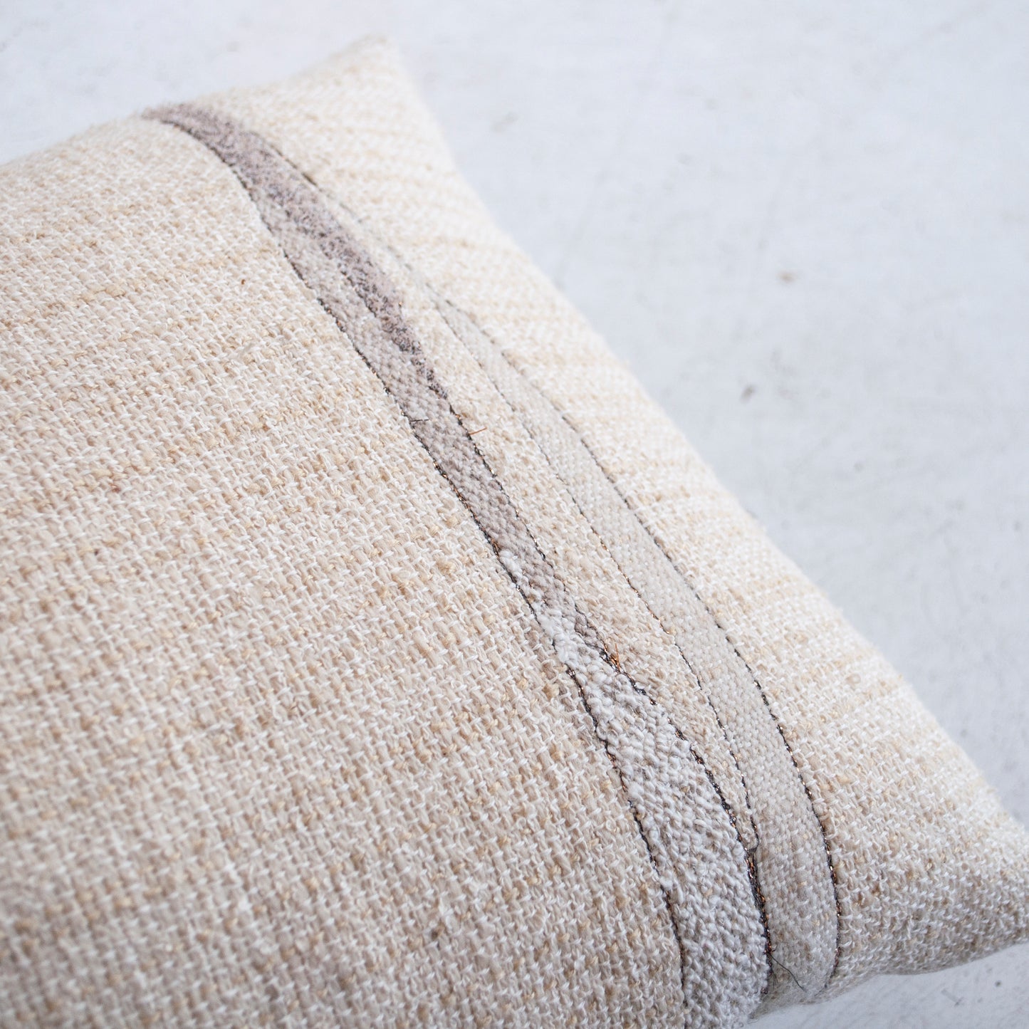 Neutral Hand Woven Pillow