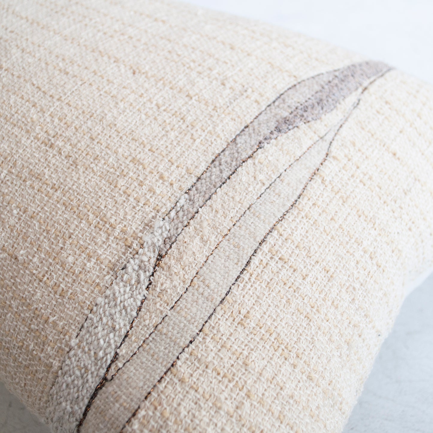 Neutral Hand Woven Pillow